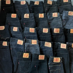 Levis Black Jeans 리바이스 블랙진 루스, ROOS